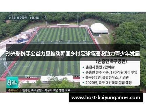 孙兴慜携手公益力量推动韩国乡村足球场建设助力青少年发展 孙兴慜携手公益力量推动韩国乡村足球场建设助力青少年发展